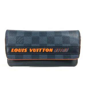 LOUIS VUITTON GI0380 DamierCobalt Etui Lunet Woody Glasses Sunglasses Case Pouch
